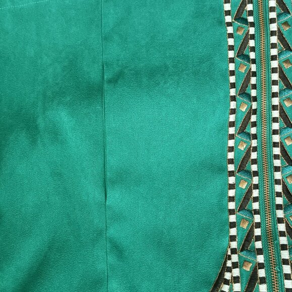 Bob Mackie Vintage Wearable Art Zippered Jacket Front Slit Pockets Size 1X - Picture 2 of 9